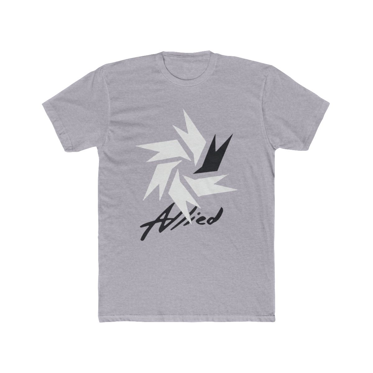 LOOKISM OFFICIAL GOODS MD ALLIED/얼라이드 SHORT SLEEVE T Shirt [WHITE] ROUND TEE - alternate angle 3, merchandise