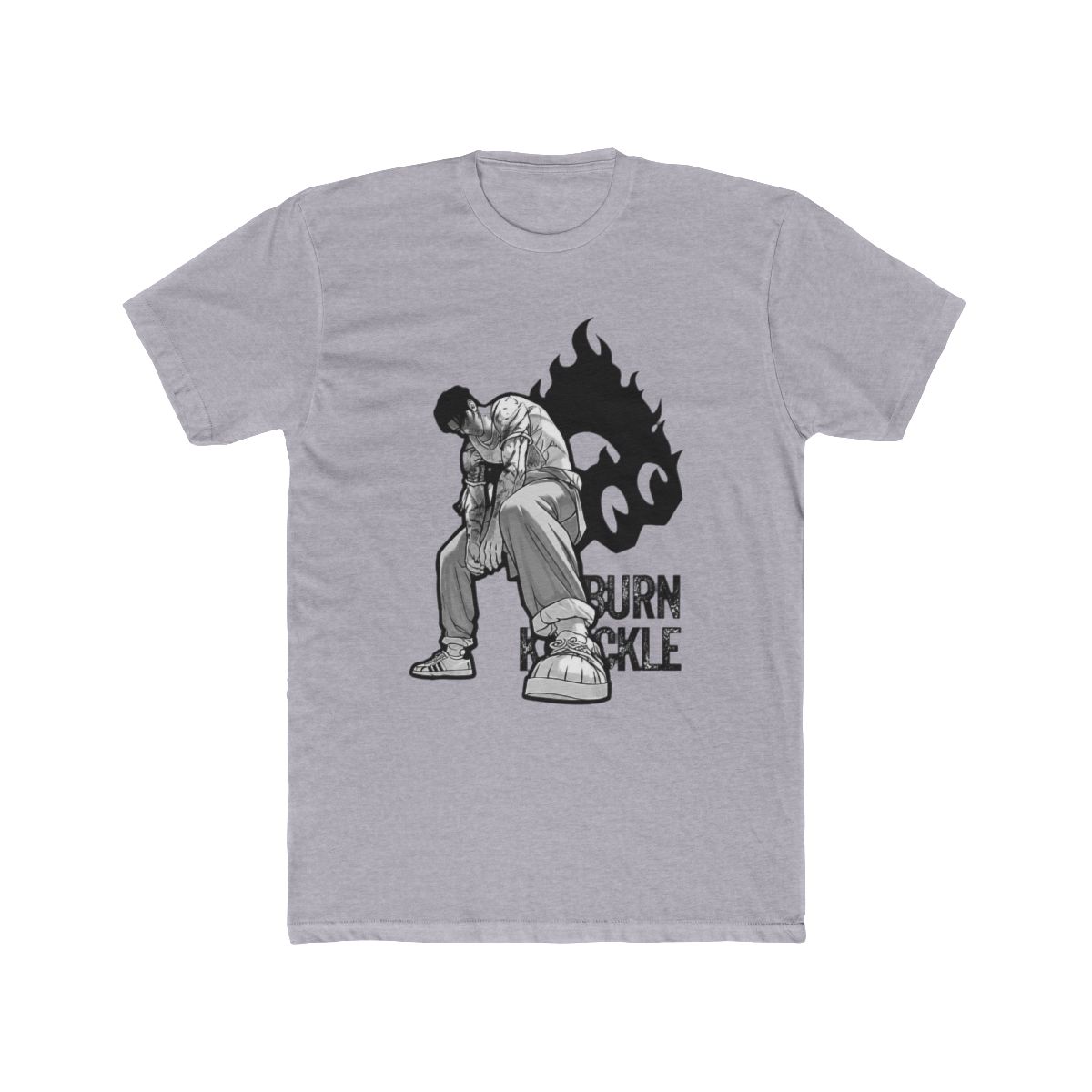 LOOKISM OFFICIAL MD GOODS BURN KNUCKLE VASCO /바스코 SHORT SLEEVE T Shirt Round Tee - alternate angle 4, merchandise