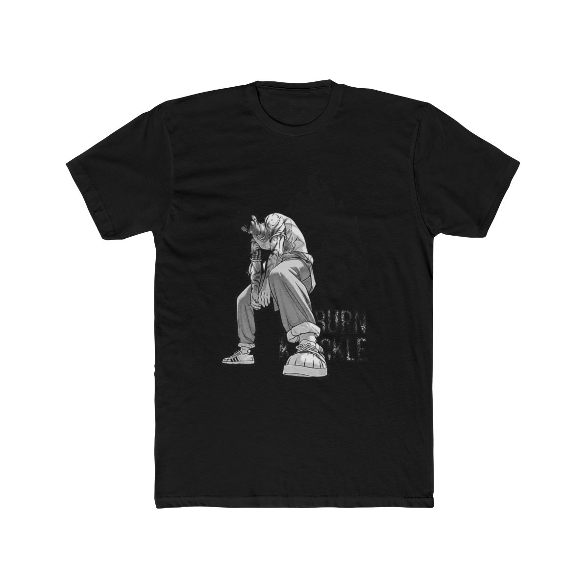 LOOKISM OFFICIAL MD GOODS BURN KNUCKLE VASCO /바스코 SHORT SLEEVE T Shirt Round Tee - alternate angle 3, merchandise