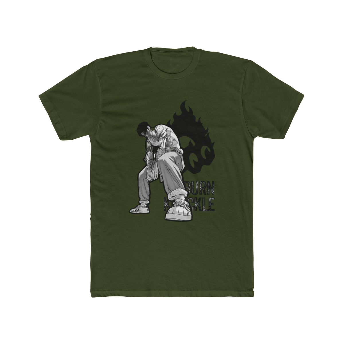LOOKISM OFFICIAL MD GOODS BURN KNUCKLE VASCO /바스코 SHORT SLEEVE T Shirt Round Tee - alternate angle 5, merchandise
