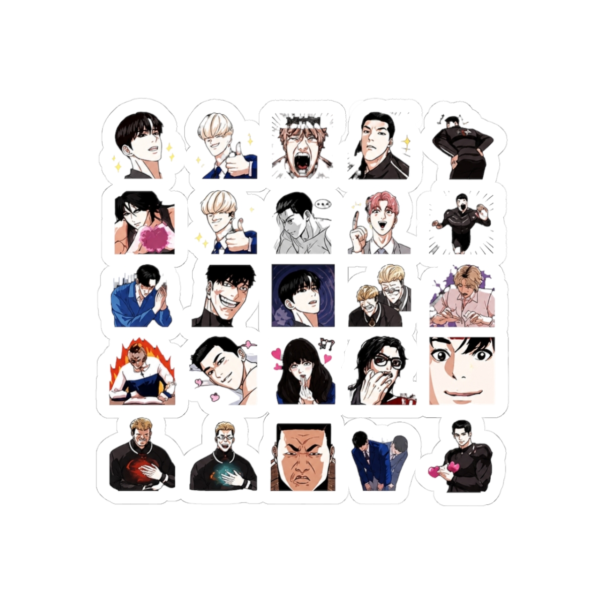 LOOKISM OFFICIAL MD GOODS EMOJI STICKER Character Deco Pack Korea Naver Webtoon