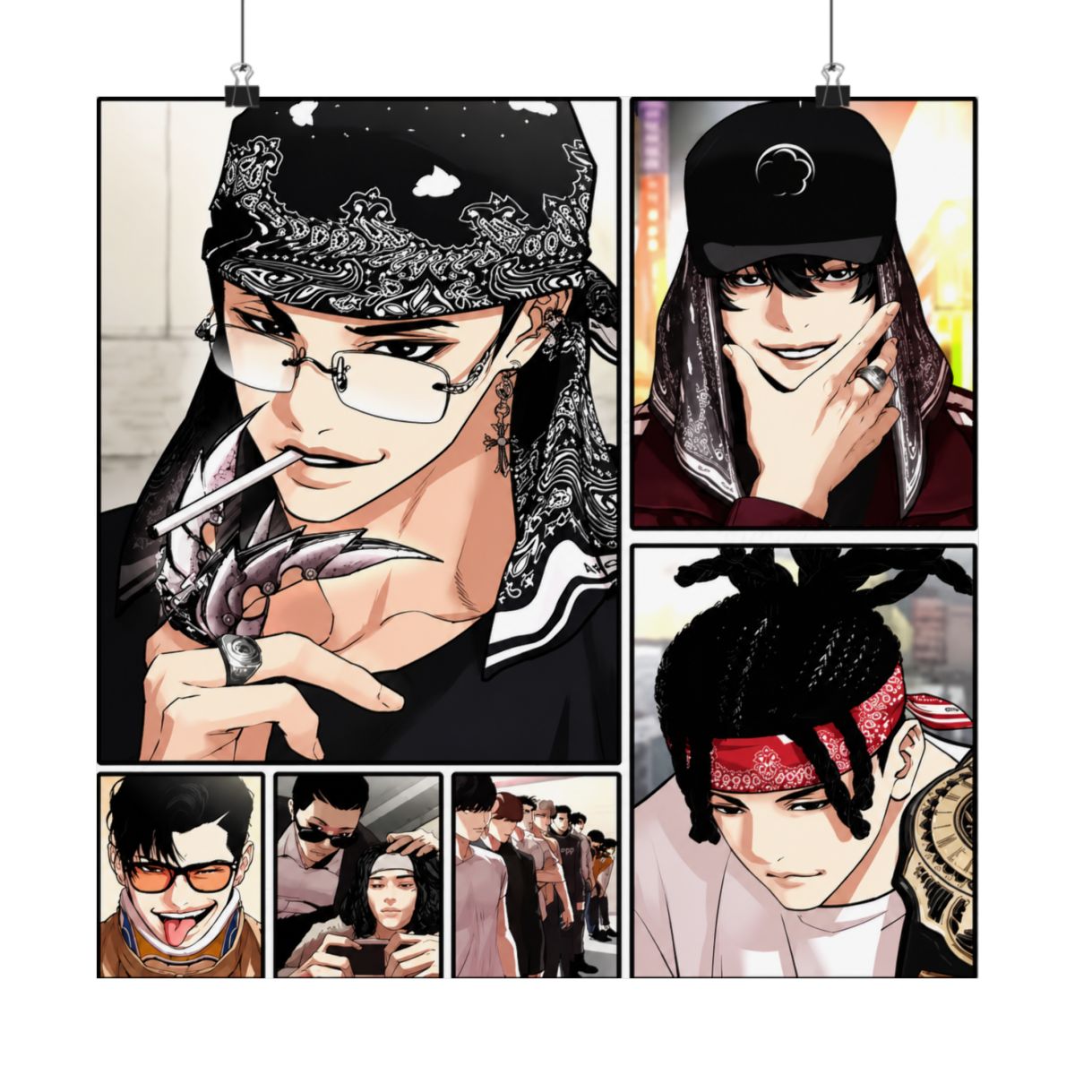 Beliebtes Korea Bl Anime L-Lookism Poster, langlebiges Gemälde, Leinwand-Poster, Wandbehang, Innendekoration, Kunst, Wandbild, Geschenk - alternate angle 5, merchandise