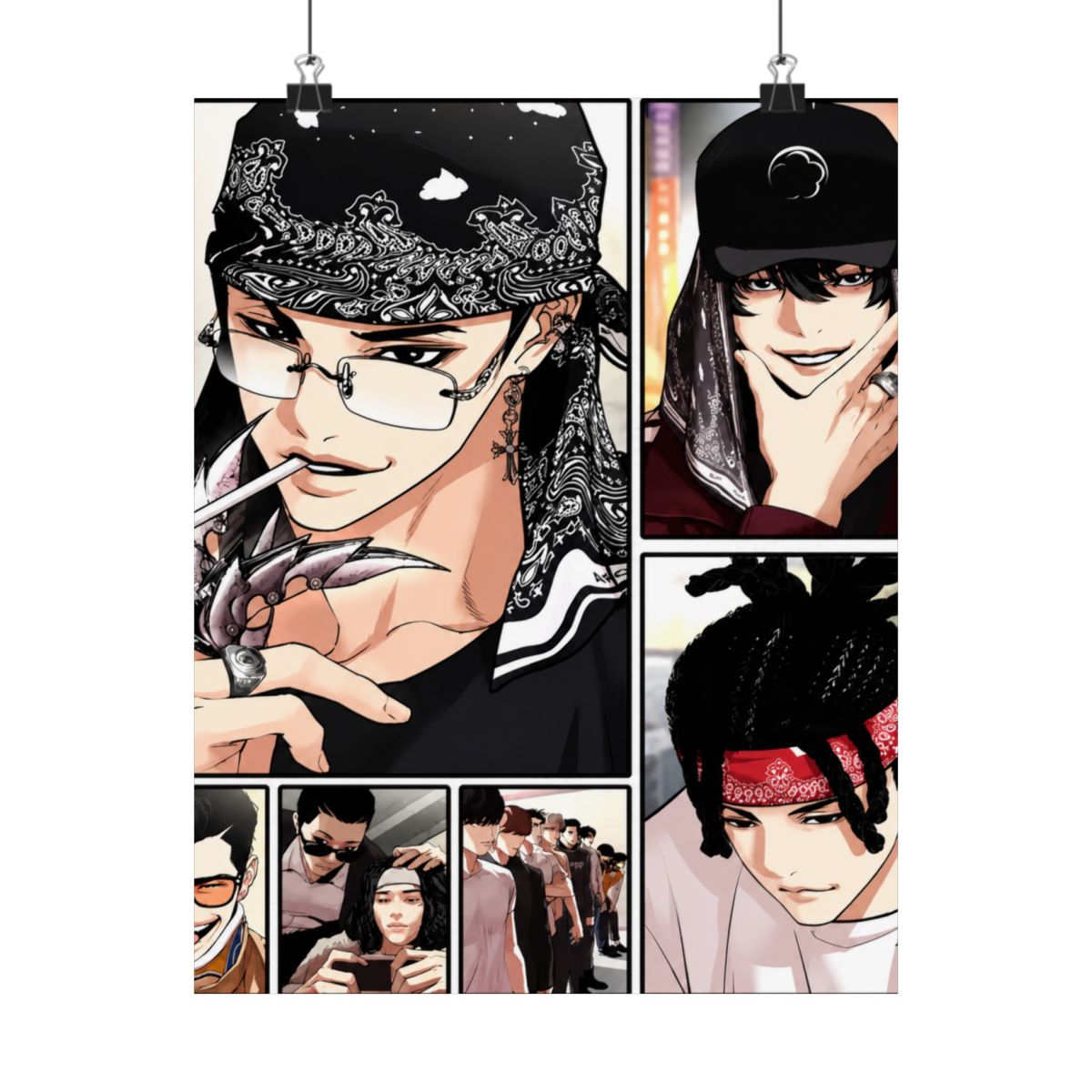 Beliebtes Korea Bl Anime L-Lookism Poster, langlebiges Gemälde, Leinwand-Poster, Wandbehang, Innendekoration, Kunst, Wandbild, Geschenk - alternate angle 2, merchandise